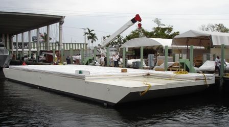 Barge is built in the Bahamas and thus not eligible for U.S. Coastwise 