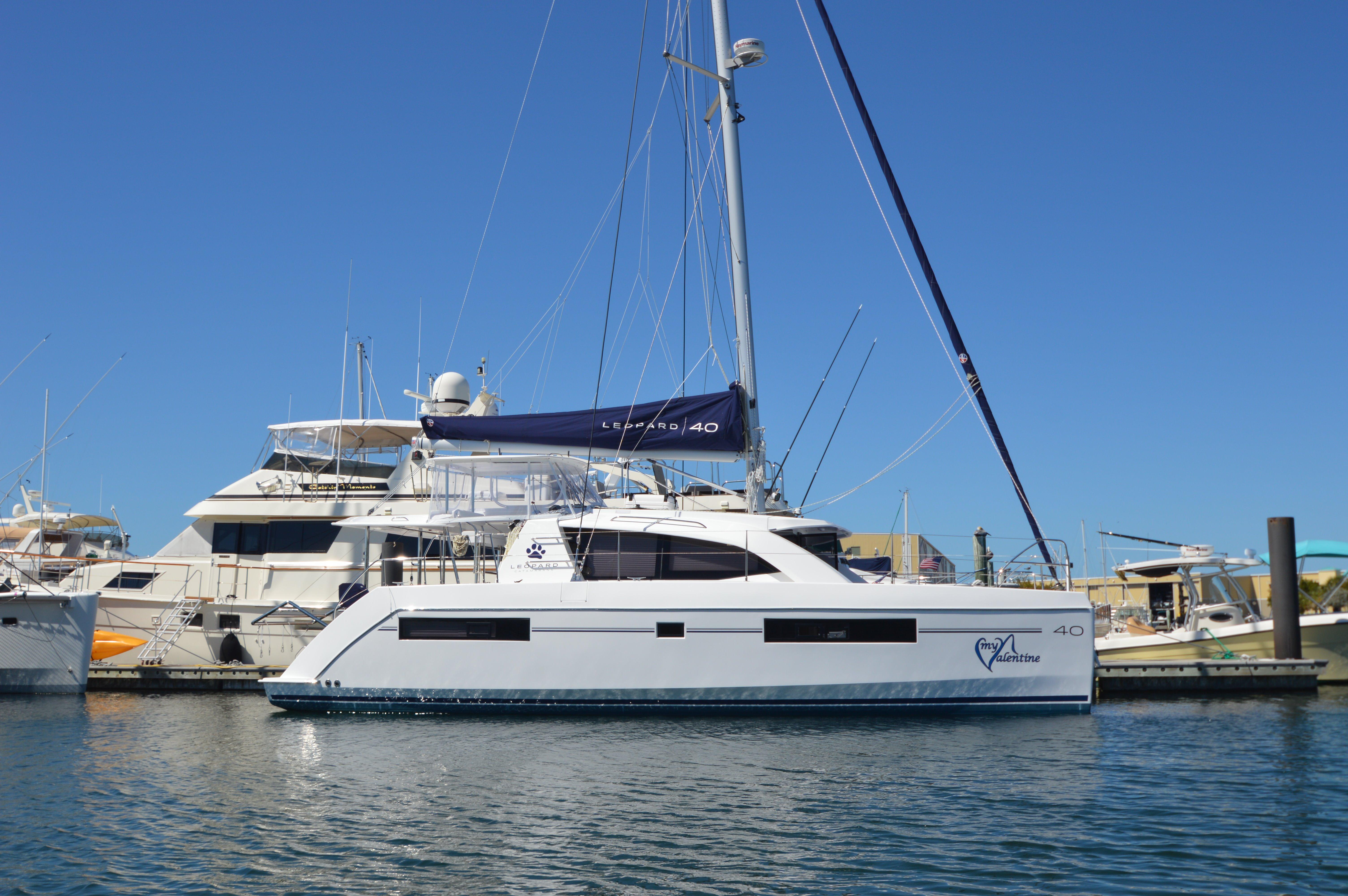Robertson and Caine Leopard 40 Sailing Catamaran My Valentine for sale Leopard Brokerage