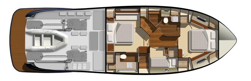 2015 Belize 54 Day Bridge — Cabin Layout