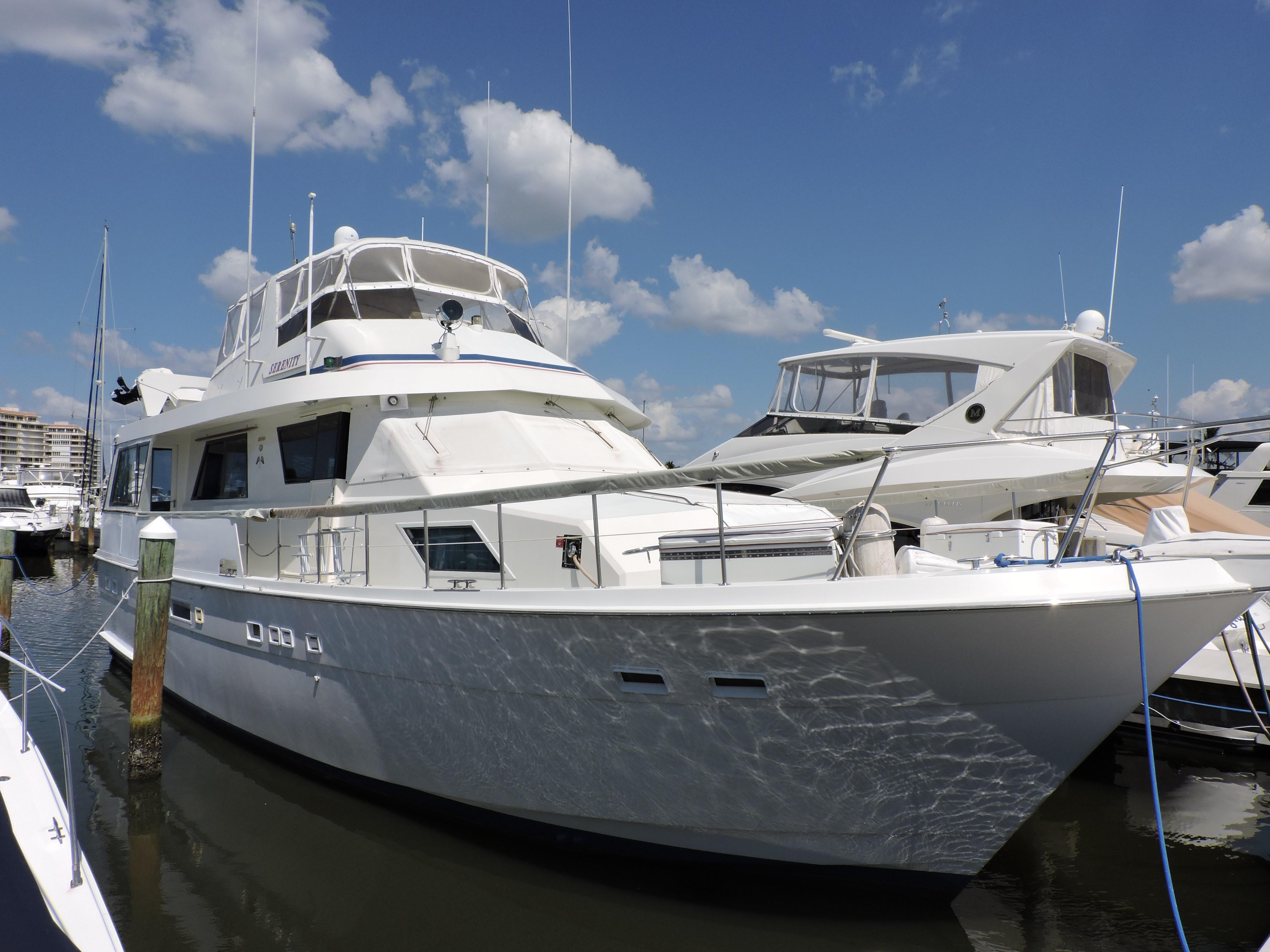 used hatteras motor yachts
