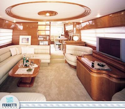  2004 Ferretti Yachts 730 Yacht For Sale in Tuscany 