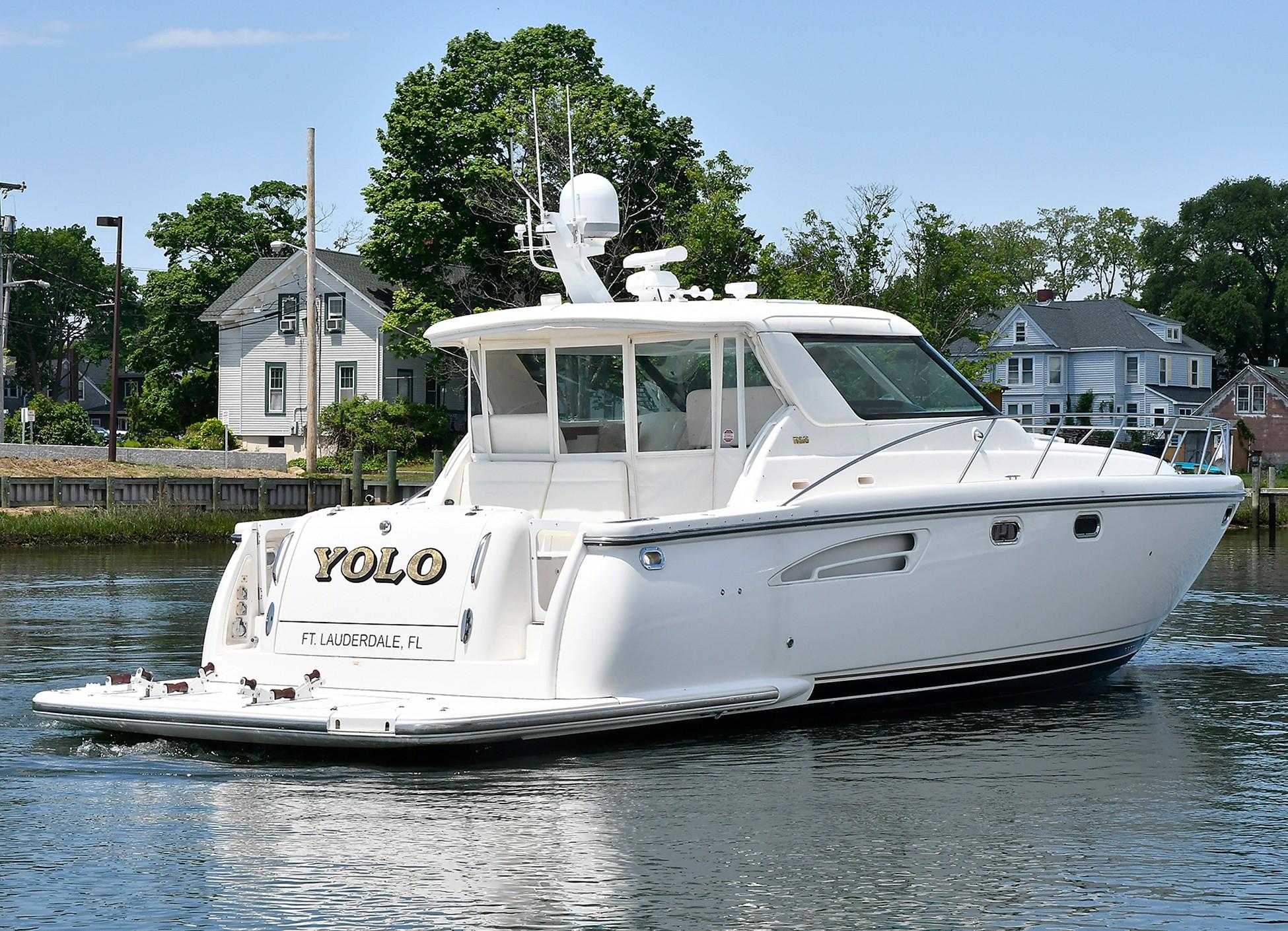 "yolo" Yacht for Sale 44 Tiara Yachts Greenport, NY Denison Yacht Sales