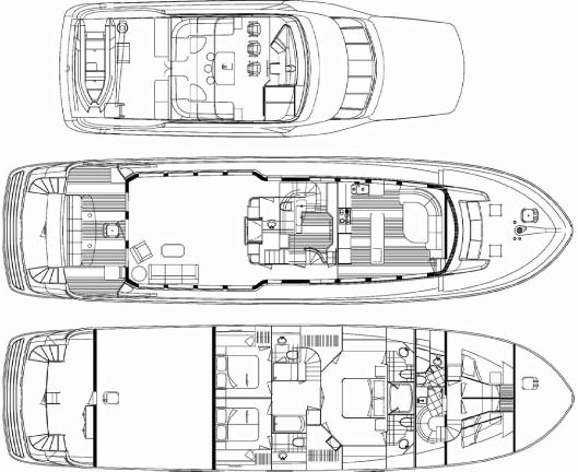  2004 Hatteras 80 Motor Yacht Yacht For Sale in  