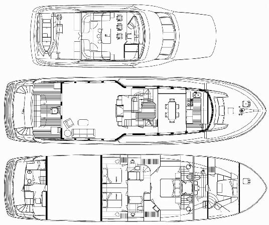  2004 Hatteras 80 Motor Yacht Yacht For Sale in  