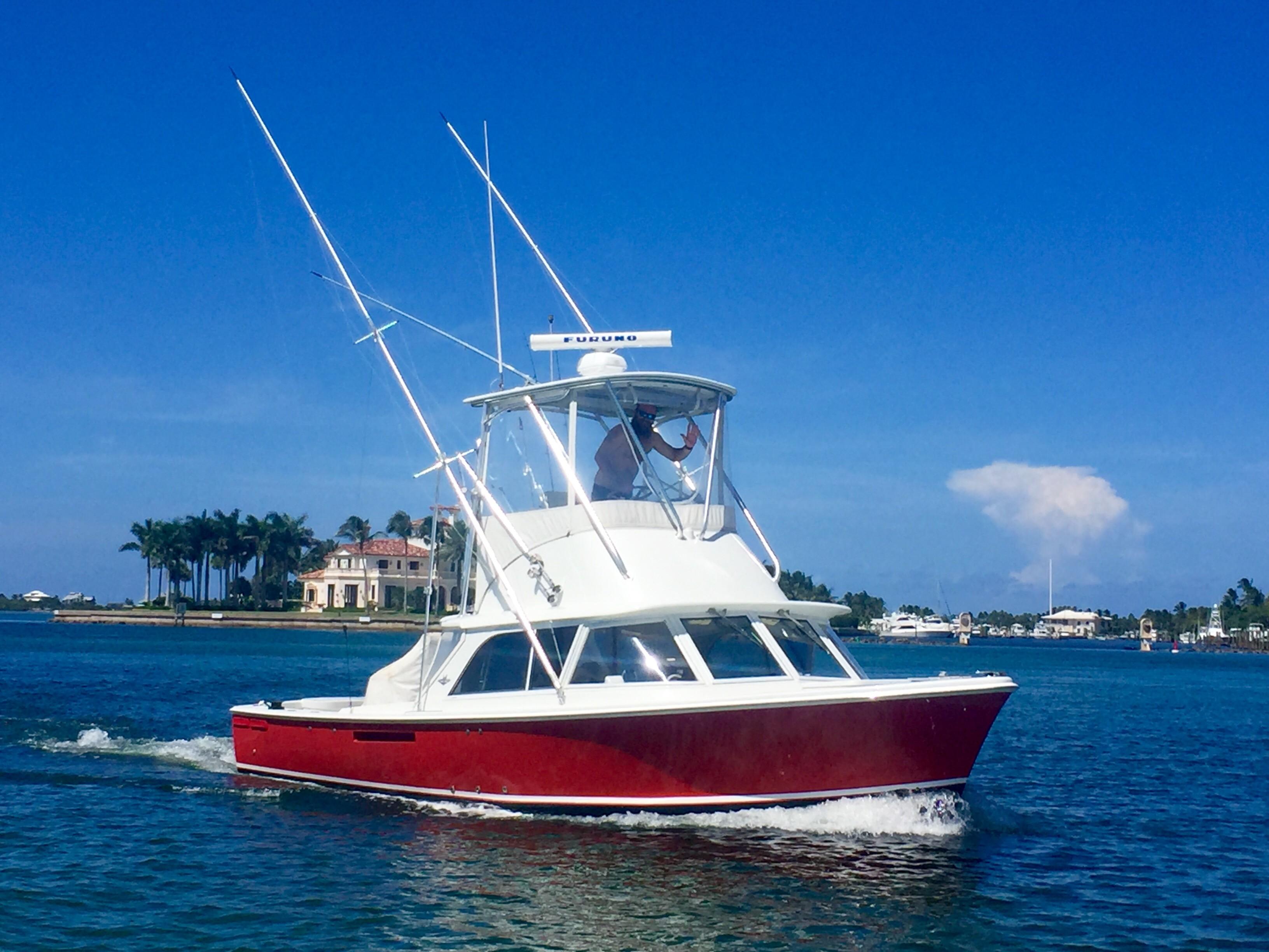 sportfish yacht with outboards